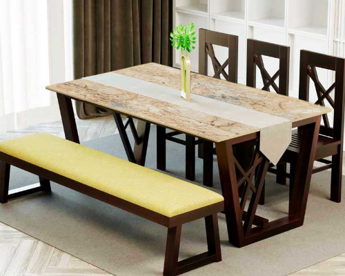 Odyssey Xl(6X3) Table [Honey Gold Artificial Marbl